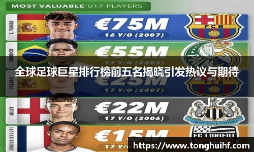 全球足球巨星排行榜前五名揭晓引发热议与期待